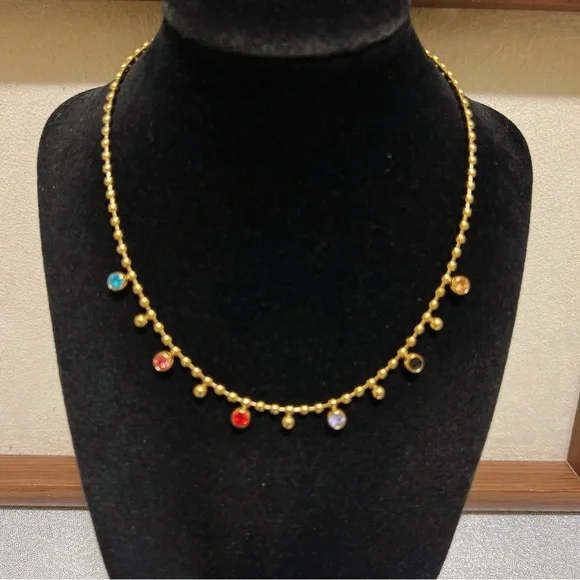 Stainless steel rainbows 🌈 stones necklace - Picture 10 of 10